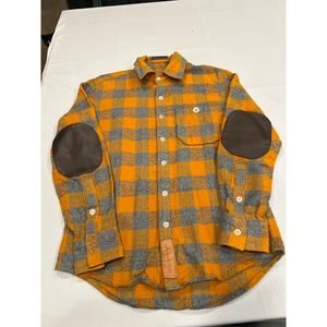 Maroon bell outdoor campfire flannel shirt men Small